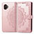 Leather Case Stands Fashionable Pattern Flip Cover Holder for Samsung Galaxy XCover 6 Pro 5G Rose Gold