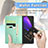 Leather Case Stands Fashionable Pattern Flip Cover Holder for Samsung Galaxy Z Fold2 5G