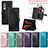 Leather Case Stands Fashionable Pattern Flip Cover Holder for Samsung Galaxy Z Fold4 5G