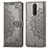 Leather Case Stands Fashionable Pattern Flip Cover Holder for Sony Xperia 1 Gray