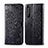 Leather Case Stands Fashionable Pattern Flip Cover Holder for Sony Xperia 1 II Black