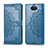 Leather Case Stands Fashionable Pattern Flip Cover Holder for Sony Xperia 10 Blue