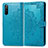 Leather Case Stands Fashionable Pattern Flip Cover Holder for Sony Xperia 10 III Blue