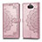 Leather Case Stands Fashionable Pattern Flip Cover Holder for Sony Xperia 10 Plus Rose Gold