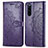 Leather Case Stands Fashionable Pattern Flip Cover Holder for Sony Xperia 5 Purple