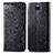 Leather Case Stands Fashionable Pattern Flip Cover Holder for Sony Xperia 8 Black