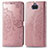 Leather Case Stands Fashionable Pattern Flip Cover Holder for Sony Xperia 8 Lite Rose Gold