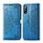 Leather Case Stands Fashionable Pattern Flip Cover Holder for Sony Xperia L4 Blue