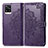 Leather Case Stands Fashionable Pattern Flip Cover Holder for Vivo V20 Purple