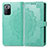 Leather Case Stands Fashionable Pattern Flip Cover Holder for Xiaomi Poco X3 GT 5G Green