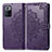 Leather Case Stands Fashionable Pattern Flip Cover Holder for Xiaomi Poco X3 GT 5G Purple