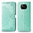 Leather Case Stands Fashionable Pattern Flip Cover Holder for Xiaomi Poco X3 NFC Green