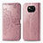 Leather Case Stands Fashionable Pattern Flip Cover Holder for Xiaomi Poco X3 NFC Rose Gold