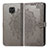 Leather Case Stands Fashionable Pattern Flip Cover Holder for Xiaomi Redmi Note 9 Pro Gray
