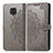 Leather Case Stands Fashionable Pattern Flip Cover Holder for Xiaomi Redmi Note 9 Pro Max Gray