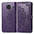 Leather Case Stands Fashionable Pattern Flip Cover Holder for Xiaomi Redmi Note 9 Pro Max Purple