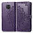 Leather Case Stands Fashionable Pattern Flip Cover Holder for Xiaomi Redmi Note 9 Pro Purple