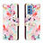 Leather Case Stands Fashionable Pattern Flip Cover Holder H01X for Samsung Galaxy M52 5G