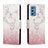 Leather Case Stands Fashionable Pattern Flip Cover Holder H01X for Samsung Galaxy M52 5G