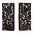 Leather Case Stands Fashionable Pattern Flip Cover Holder H01X for Samsung Galaxy S22 5G