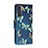 Leather Case Stands Fashionable Pattern Flip Cover Holder H01X for Samsung Galaxy S22 Plus 5G