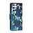 Leather Case Stands Fashionable Pattern Flip Cover Holder H01X for Samsung Galaxy S23 Ultra 5G