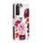 Leather Case Stands Fashionable Pattern Flip Cover Holder H02X for Samsung Galaxy S22 5G