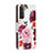 Leather Case Stands Fashionable Pattern Flip Cover Holder H02X for Samsung Galaxy S22 Plus 5G
