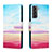 Leather Case Stands Fashionable Pattern Flip Cover Holder H02X for Samsung Galaxy S22 Plus 5G Colorful