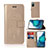 Leather Case Stands Fashionable Pattern Flip Cover Holder JX1 for Samsung Galaxy S20 Lite 5G Gold