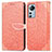 Leather Case Stands Fashionable Pattern Flip Cover Holder L02 for Xiaomi Mi 12 5G Orange