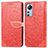 Leather Case Stands Fashionable Pattern Flip Cover Holder L02 for Xiaomi Mi 12S Pro 5G Red