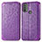 Leather Case Stands Fashionable Pattern Flip Cover Holder S01D for Motorola Moto E30