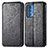 Leather Case Stands Fashionable Pattern Flip Cover Holder S01D for Motorola Moto Edge 20 Pro 5G