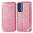 Leather Case Stands Fashionable Pattern Flip Cover Holder S01D for Motorola Moto Edge (2021) 5G