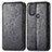 Leather Case Stands Fashionable Pattern Flip Cover Holder S01D for Motorola Moto G Power (2022) Black