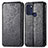 Leather Case Stands Fashionable Pattern Flip Cover Holder S01D for Motorola Moto G60s