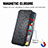 Leather Case Stands Fashionable Pattern Flip Cover Holder S01D for Samsung Galaxy A71 5G