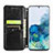 Leather Case Stands Fashionable Pattern Flip Cover Holder S01D for Samsung Galaxy S20 Ultra 5G