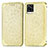 Leather Case Stands Fashionable Pattern Flip Cover Holder S01D for Vivo V20