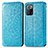 Leather Case Stands Fashionable Pattern Flip Cover Holder S01D for Xiaomi Poco X3 GT 5G Blue