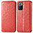 Leather Case Stands Fashionable Pattern Flip Cover Holder S01D for Xiaomi Poco X3 GT 5G Red