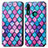 Leather Case Stands Fashionable Pattern Flip Cover Holder S02D for Huawei Honor 9X Purple