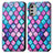 Leather Case Stands Fashionable Pattern Flip Cover Holder S02D for Motorola Moto E32 Purple