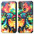Leather Case Stands Fashionable Pattern Flip Cover Holder S02D for Motorola Moto E40 Colorful