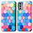 Leather Case Stands Fashionable Pattern Flip Cover Holder S02D for Motorola Moto Edge 20 5G