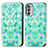 Leather Case Stands Fashionable Pattern Flip Cover Holder S02D for Motorola Moto Edge (2022) 5G