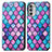 Leather Case Stands Fashionable Pattern Flip Cover Holder S02D for Motorola Moto Edge (2022) 5G Purple
