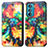 Leather Case Stands Fashionable Pattern Flip Cover Holder S02D for Motorola Moto Edge 30 5G