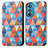 Leather Case Stands Fashionable Pattern Flip Cover Holder S02D for Motorola Moto Edge 30 5G